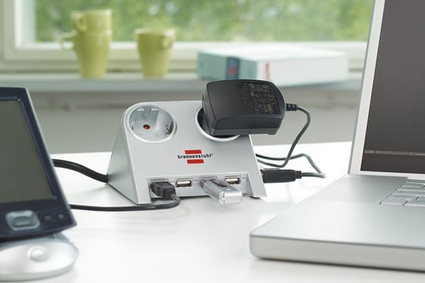 Steckdosenleiste Schreibtisch, Steckdosenleiste mit USB Hub